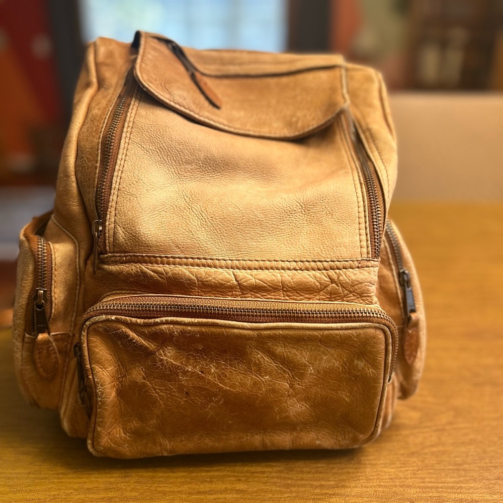 FRYE Vintage Leather Backpack